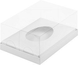 Коробка под половинку шоколадного яйца 23,5 см*16 см*16 см белая