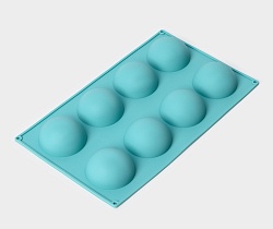 Форма для шоколада "Полусферы" d=5,8 см 8 ячеек